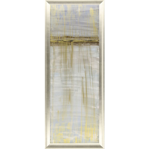 Seaside Harmony Blue and Brown and Metallic and White Framed Art
