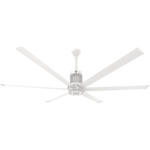 i6 84 inch Matte White Outdoor Ceiling Fan, Standard Mount