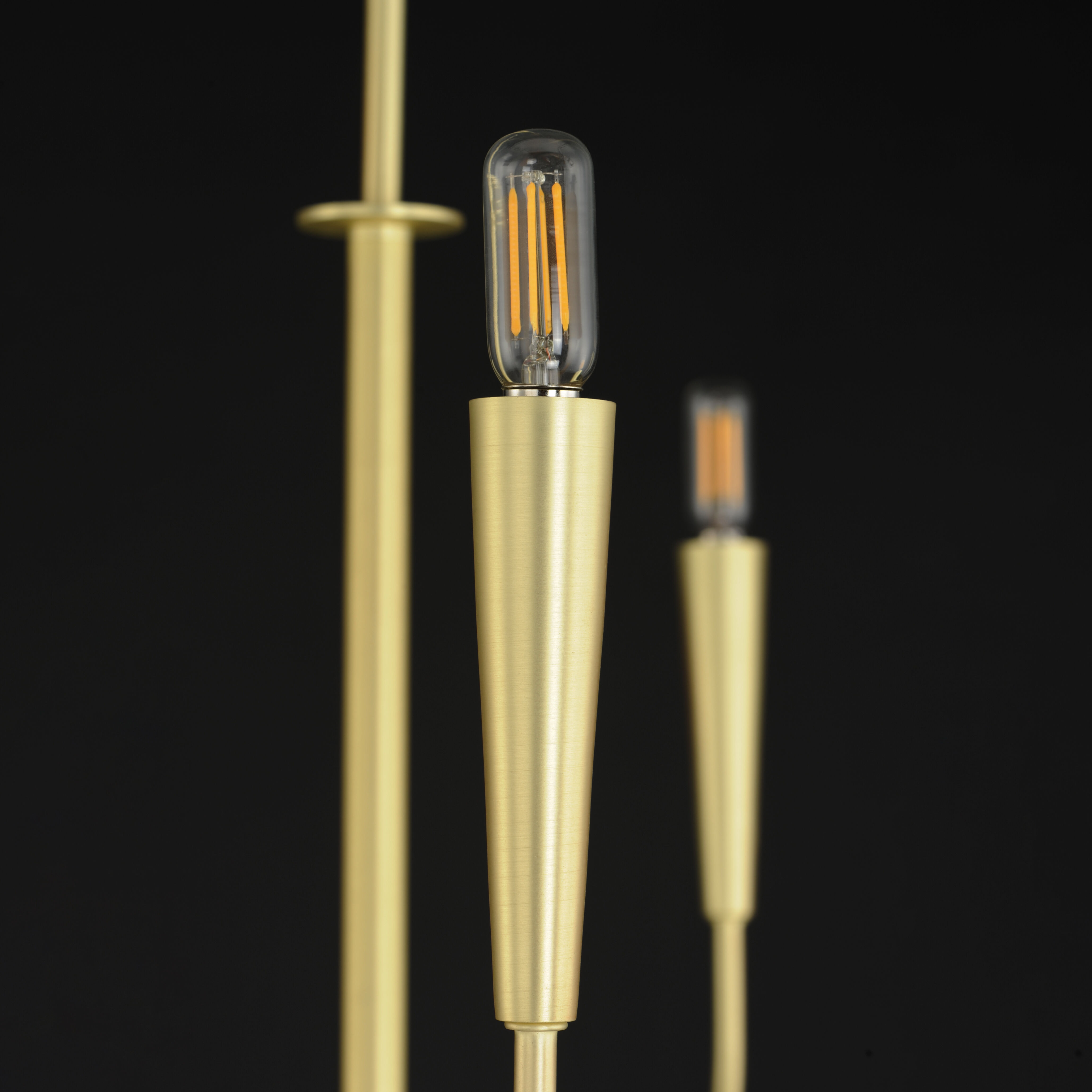 Vela 5 Light 24 inch Satin Brass Single-Tier Chandelier Ceiling Light