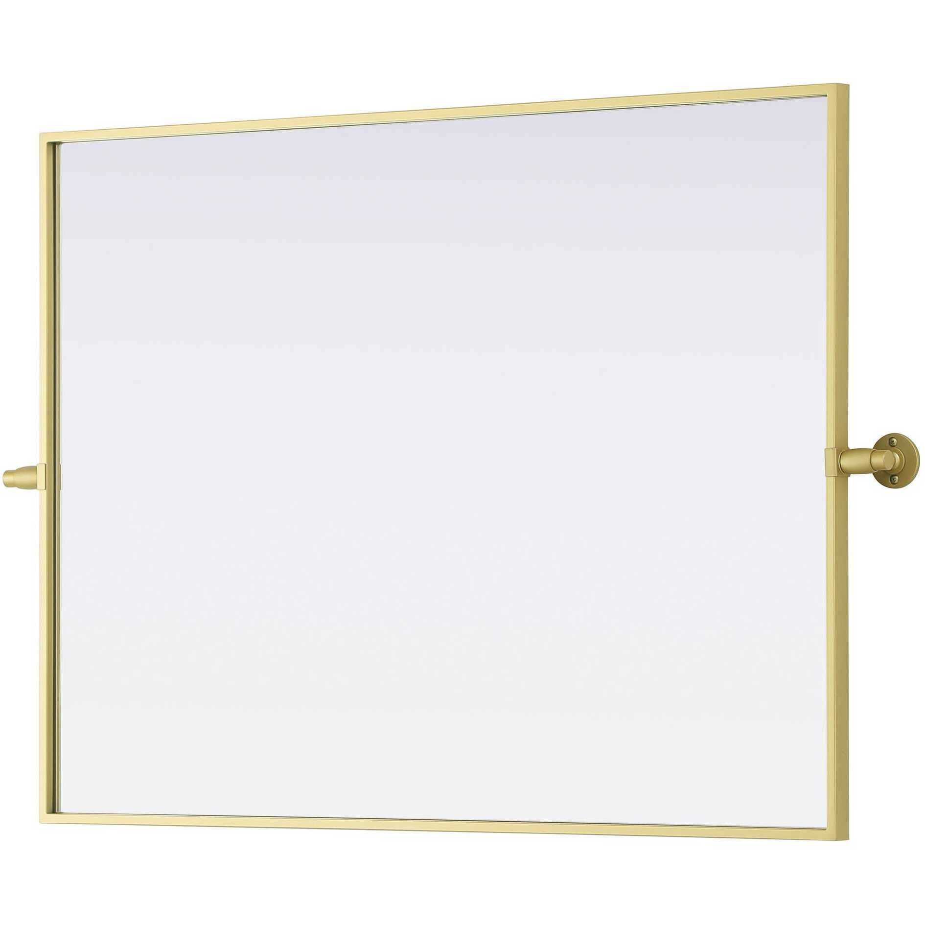 Amoura 36 X 27 inch Brass Mirror