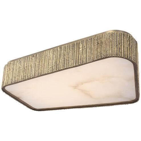 Anne-Marie Barton Fumar LED 21 inch Ridged Tombac Asymmetrical Flush Mount Ceiling Light