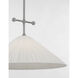 Amber Lewis Soren LED 20 inch Polished Nickel Pendant Ceiling Light