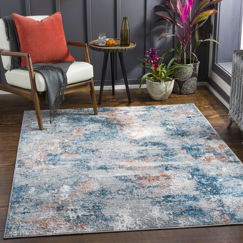 Enfield 108 X 79 inch Teal Rug in 7 x 9, Rectangle