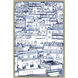 Mijas Blue and White Framed Art
