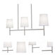 Rose LED 36 inch Satin Nickel Linear Pendant Ceiling Light