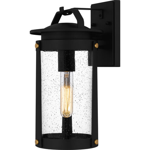 Clifton 1 Light 14 inch Earth Black Outdoor Wall Lantern