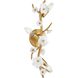 Azalea 3 Light 8 inch Distressed Brass Sconce Wall Light