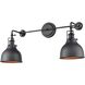 Skillet 2 Light 26 inch Matte Black Sconce Wall Light