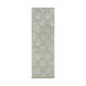 Modern Classics 96 X 30 inch Gray and Neutral Runner, Wool