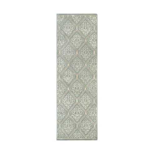 Modern Classics 96 X 30 inch Gray and Neutral Runner, Wool