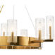 Cleara 9 Light 32 inch Fox Gold Chandelier 1 Tier Large Ceiling Light, 1 Tier Large