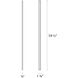 Stiletto Lungo LED 59.5 inch Bright Satin Aluminum Wall Bar Wall Light
