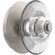 Atmosphere Cirrus LED Metallic Beige Silver Sconce/Flush Mount Ceiling Light in 3000K LED, Clear Granite, Small