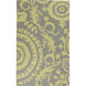 Frontier 132 X 96 inch Lime, Medium Gray Rug