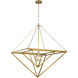 C&M by Chapman & Myers Carat 1 Light 30.13 inch Burnished Brass Pendant Ceiling Light
