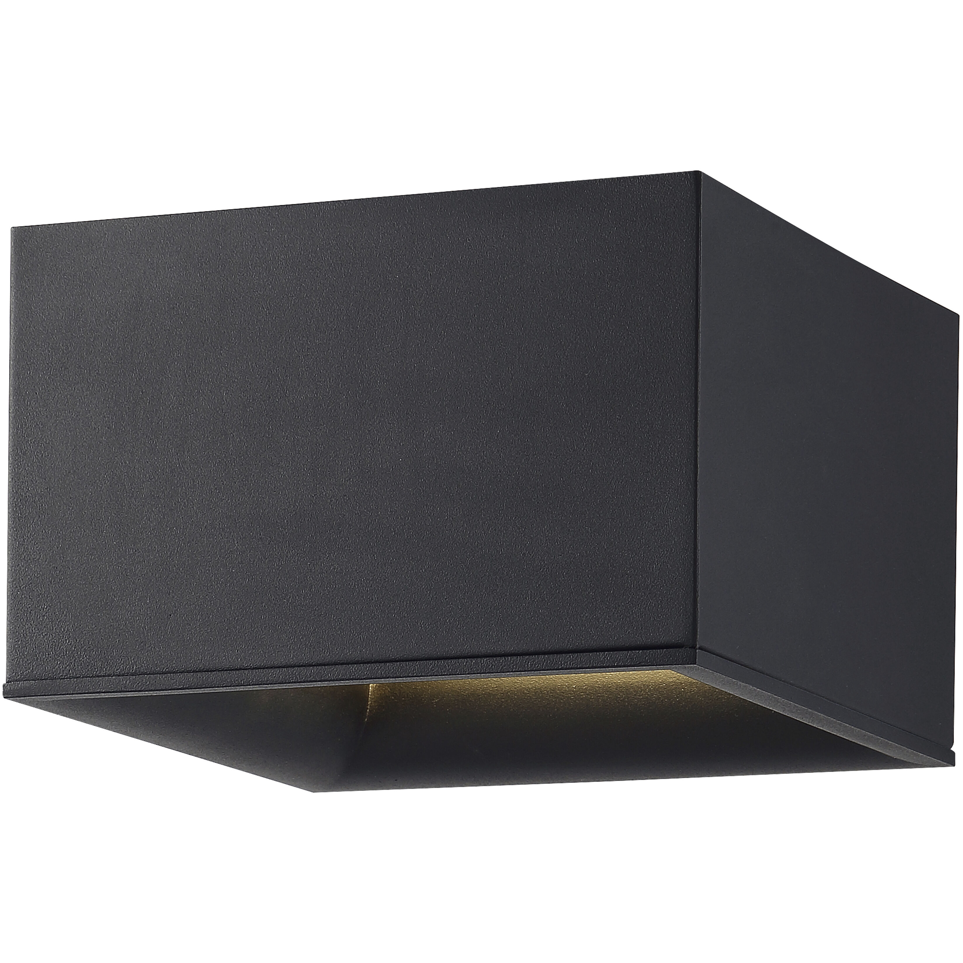 Bloc LED 7 inch Black Flush Mount Ceiling Light
