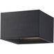 Bloc LED 7 inch Black Flush Mount Ceiling Light
