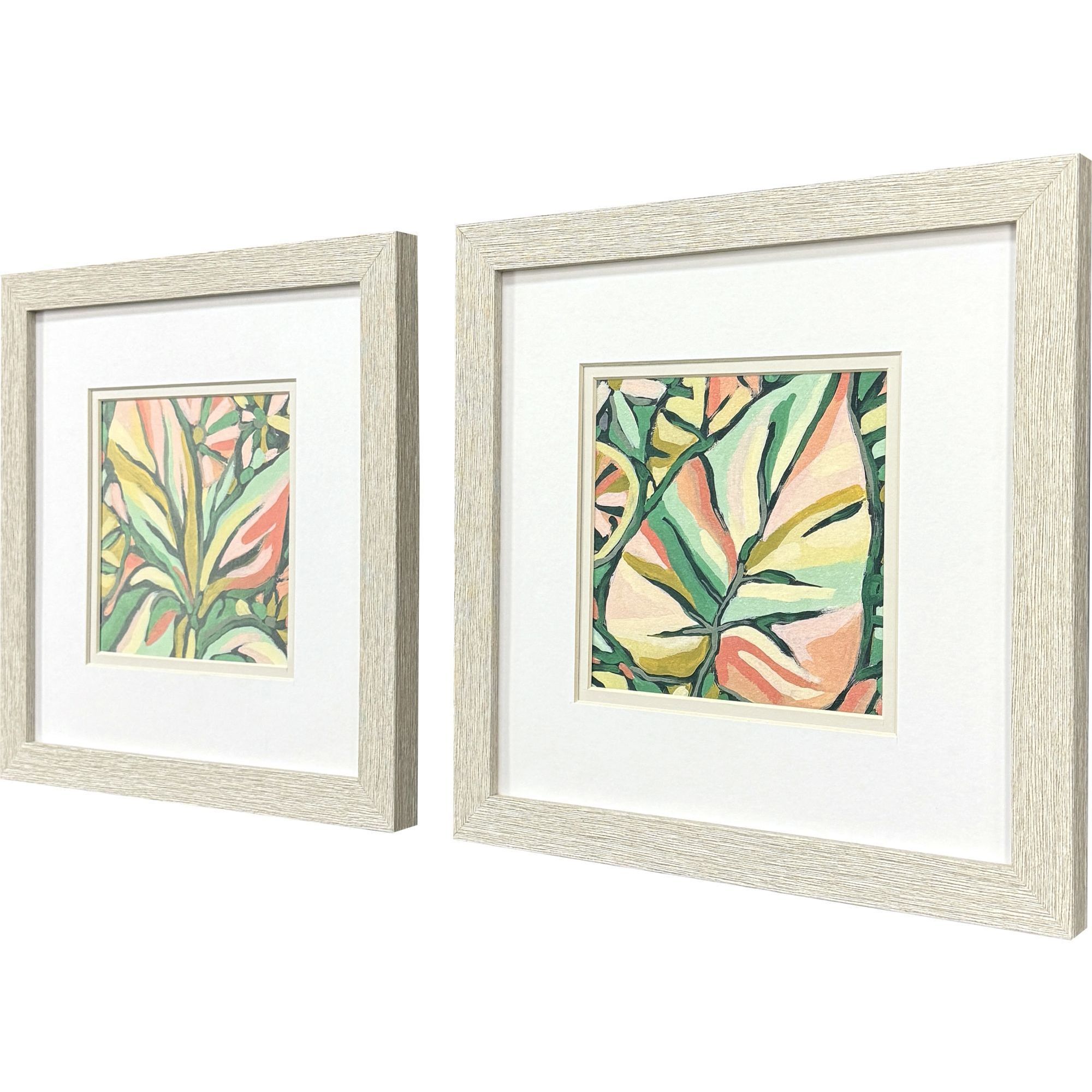 Candy Tropicals Pink and Green and Multi Framed Art, Propac
