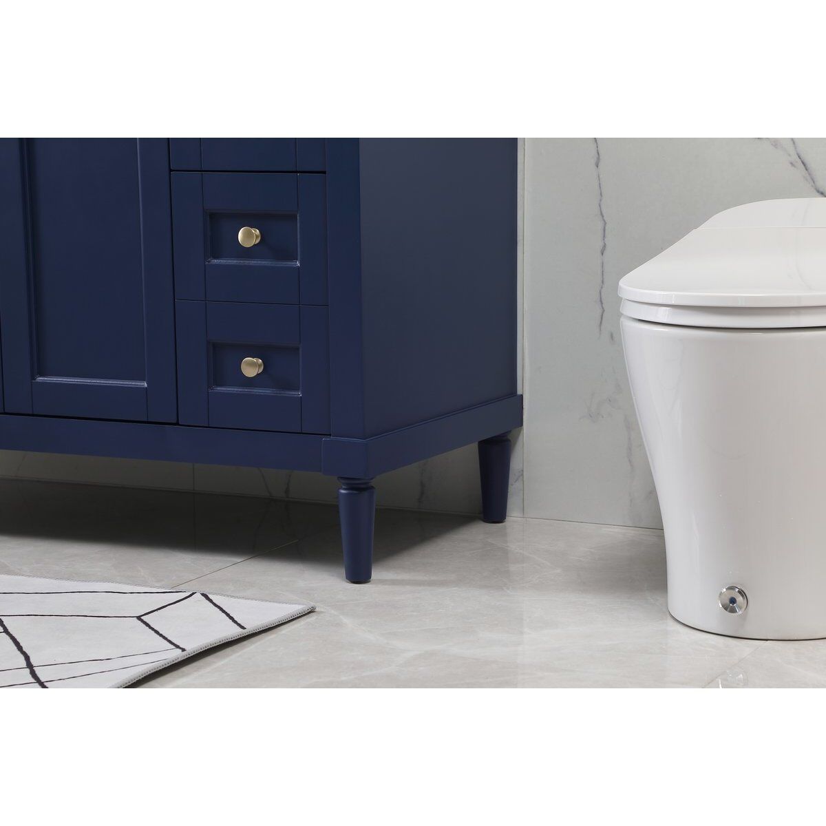 Bennett 48 X 21 X 35 inch Blue Vanity Sink Set in Included