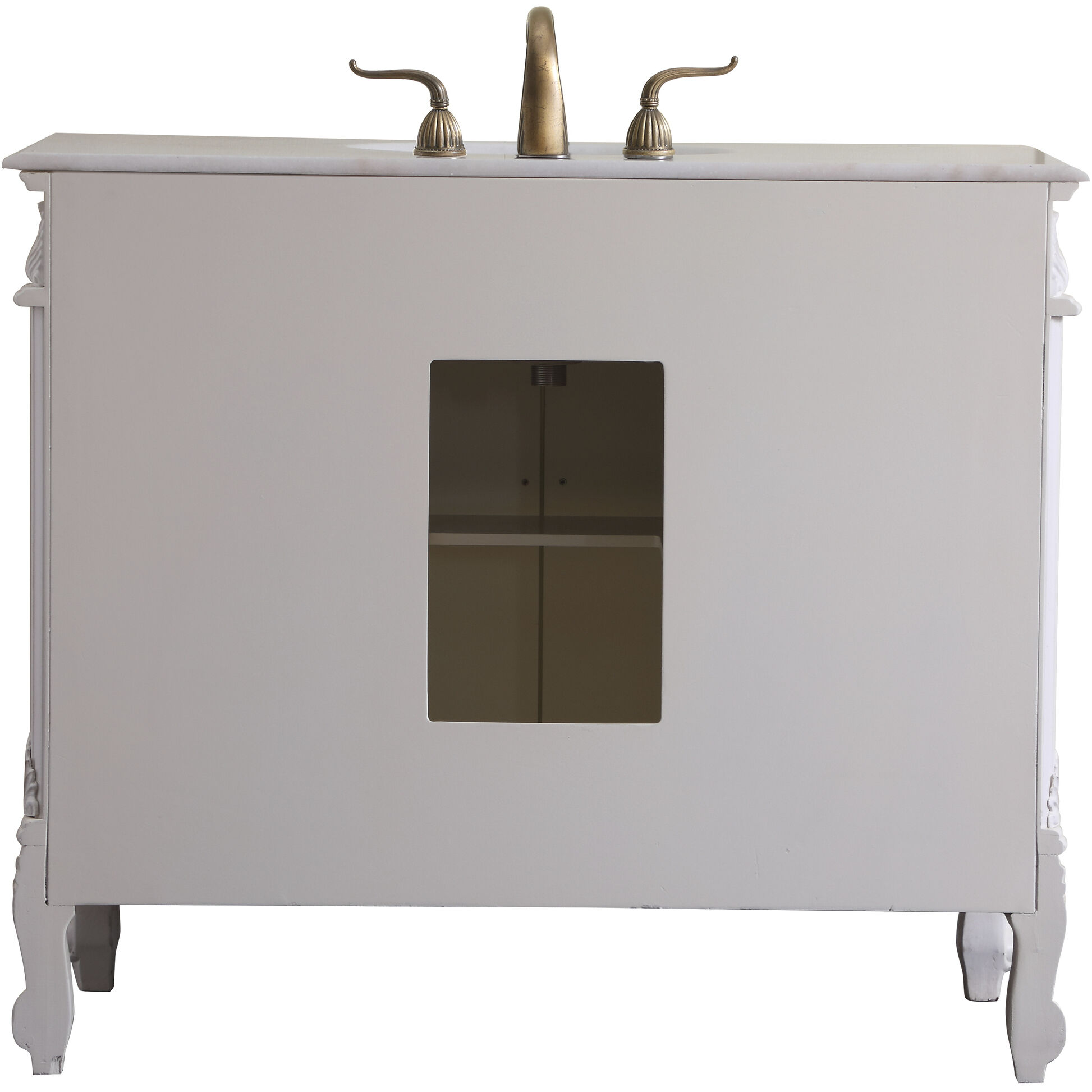 Oakland 84 X 22 X 72 inch Antique White Vanity Sink Set