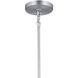 Erma 1 Light Brushed Nickel Mini Pendant Ceiling Light