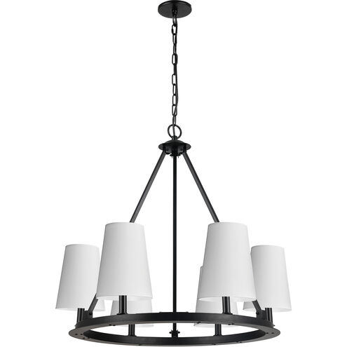 Colby 6 Light 30 inch Matte Black Chandelier Ceiling Light