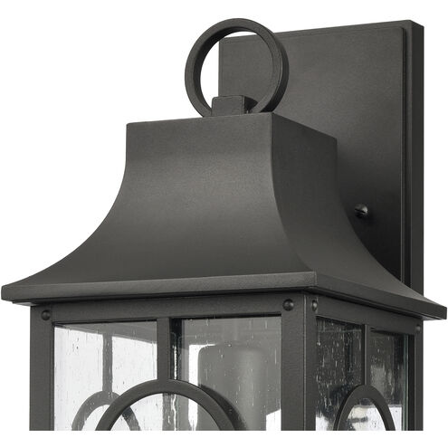 Triumph 1 Light 18 inch Textured Black Outdoor Sconce