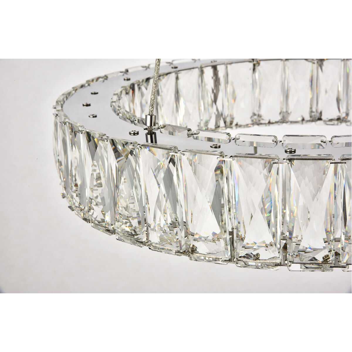Monroe LED 18 inch Chrome Pendant Ceiling Light