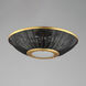 Rattan 3 Light 20.25 inch Natural Aged Brass Wall Sconce Wall Light