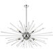 Sienna 10 Light 46 inch Chrome Pendant Ceiling Light