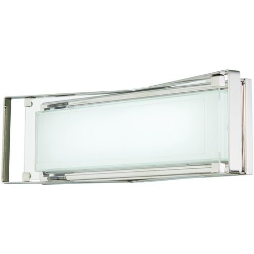 Crystal Clear LED 22 inch Polished Nickel Bath Light Wall Light