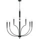 Holden 10 Light 40 inch Matte Black Chandelier Ceiling Light