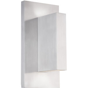 Vista LED 5.5 inch Brushed Nickel Exterior Wall Sconce