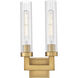 Beau Wall Sconce Wall Light in Rubbed Brass