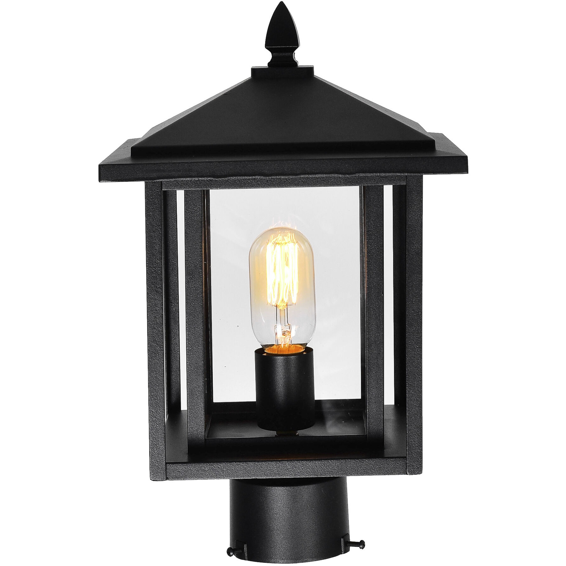 Crawford 1 Light 15.3 inch Black Outdoor Lantern Head