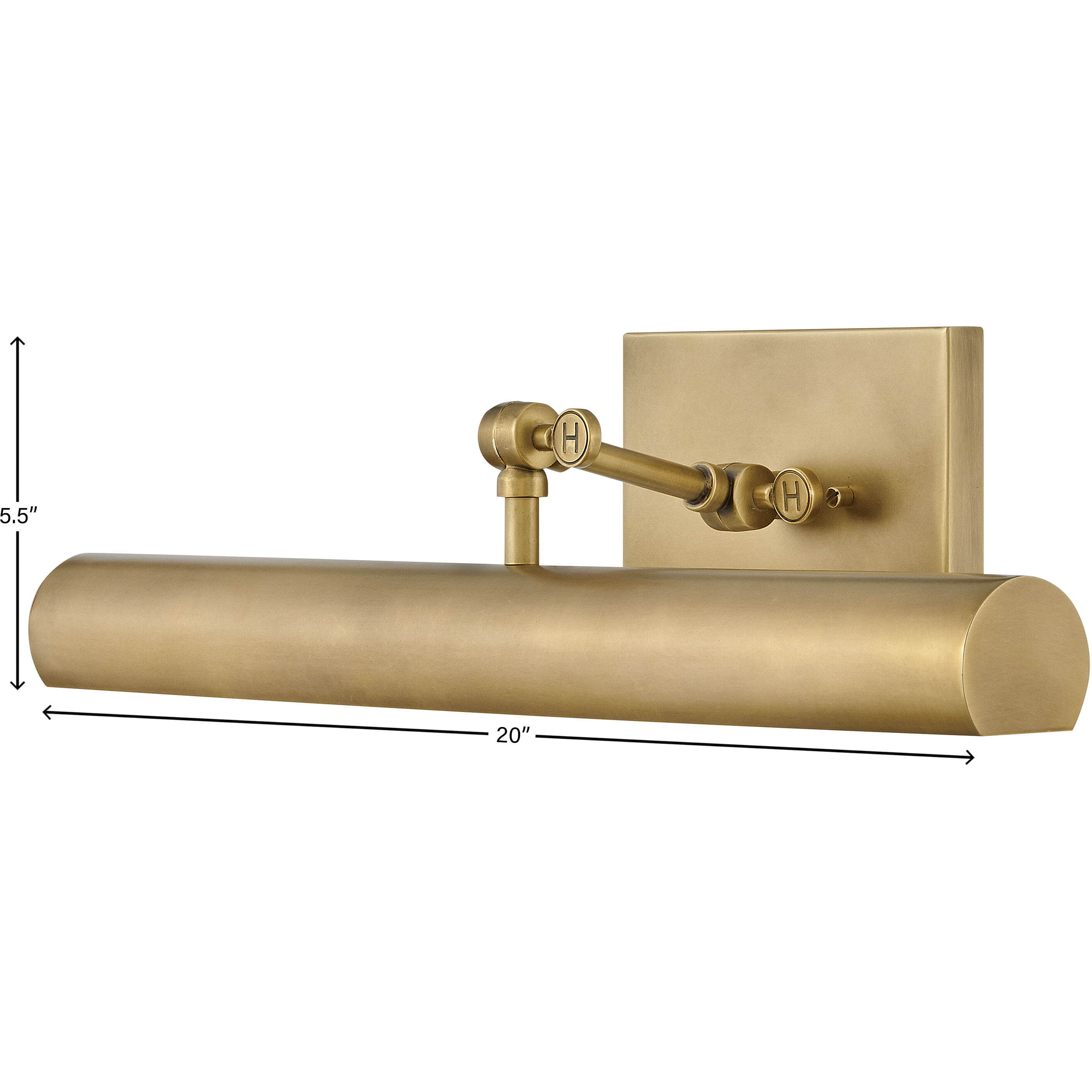 Stokes 20 inch Heritage Brass Indoor Wall Sconce Wall Light