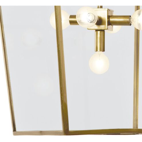 Camden 5 Light 16.25 inch Natural Brass Ceiling Lantern Ceiling Light
