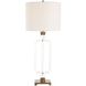 Outline Cordless 30.75 inch 7 watt Clear Acrylic and Brass Cordless Table Lamp Portable Light