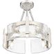 Aenon 3 Light 16.5 inch Pewter Semi-Flush Mount Ceiling Light