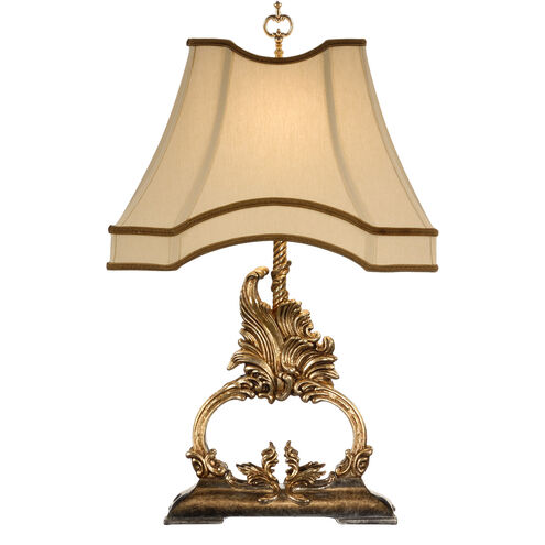 MarketPlace 28 inch 100 watt Old Gold Table Lamp Portable Light