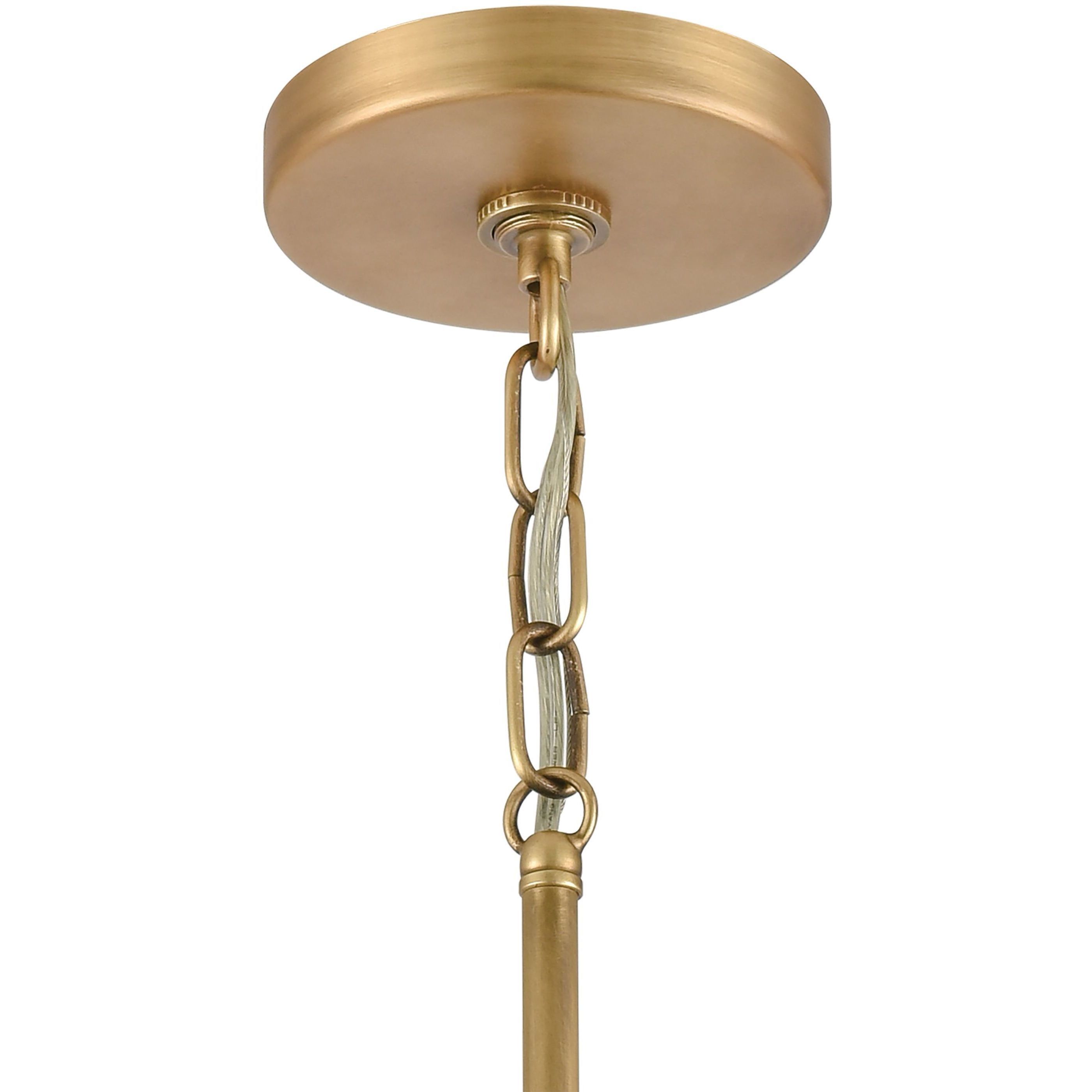 Lyndon 1 Light 10 inch Gray with Brass Mini Pendant Ceiling Light
