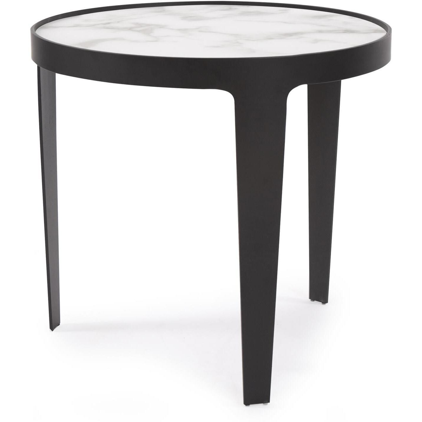 Costa 22 X 20.5 inch Black/White Side Table