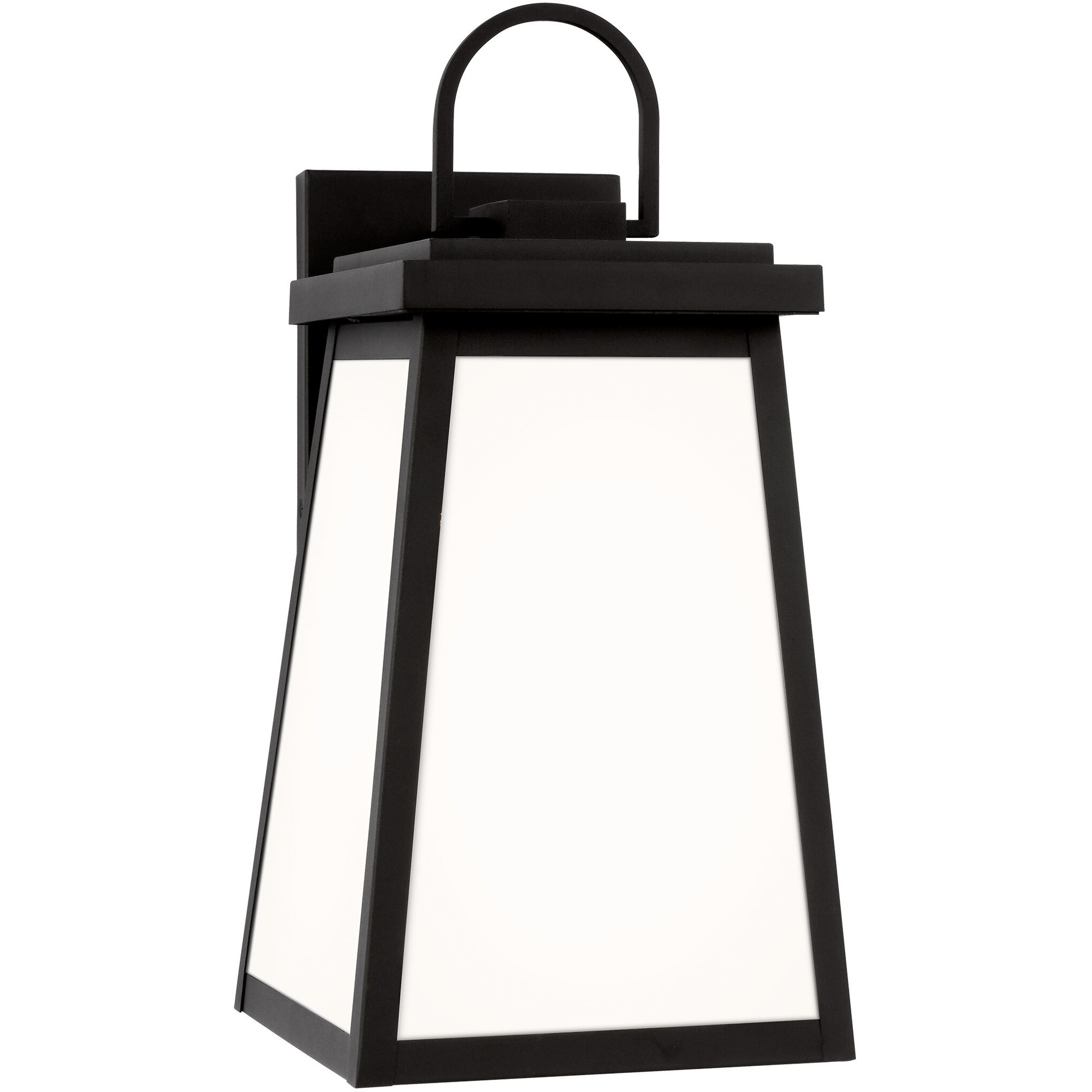 Founders 1 Light 18 inch Black Outdoor Wall Lantern