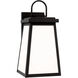 Founders 1 Light 18 inch Black Outdoor Wall Lantern