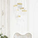 Carolina LED 16 inch Gold Leaf Down Chandelier Ceiling Light