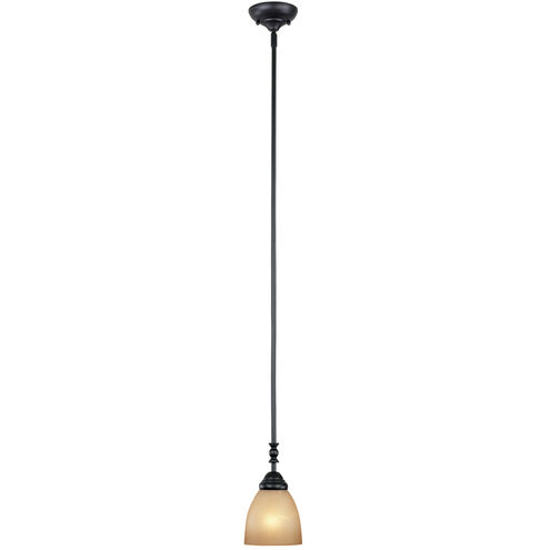 Apollo 1 Light 5 inch Oil Rubbed Bronze Mini Pendant Ceiling Light