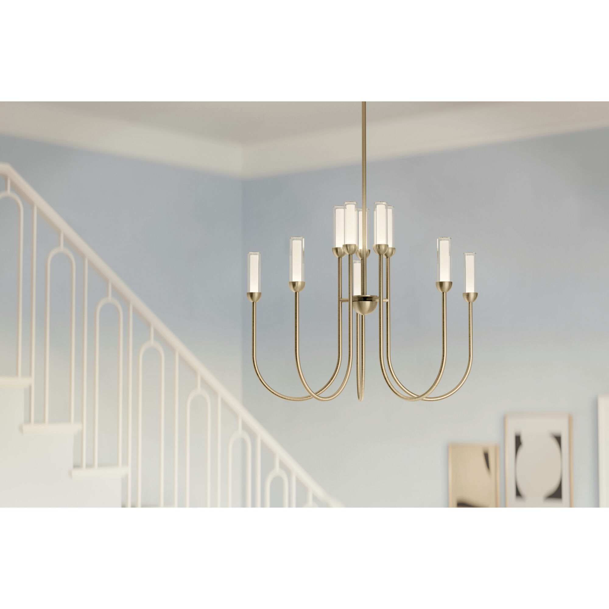 Moraine LED Champagne Bronze Chandelier Ceiling Light