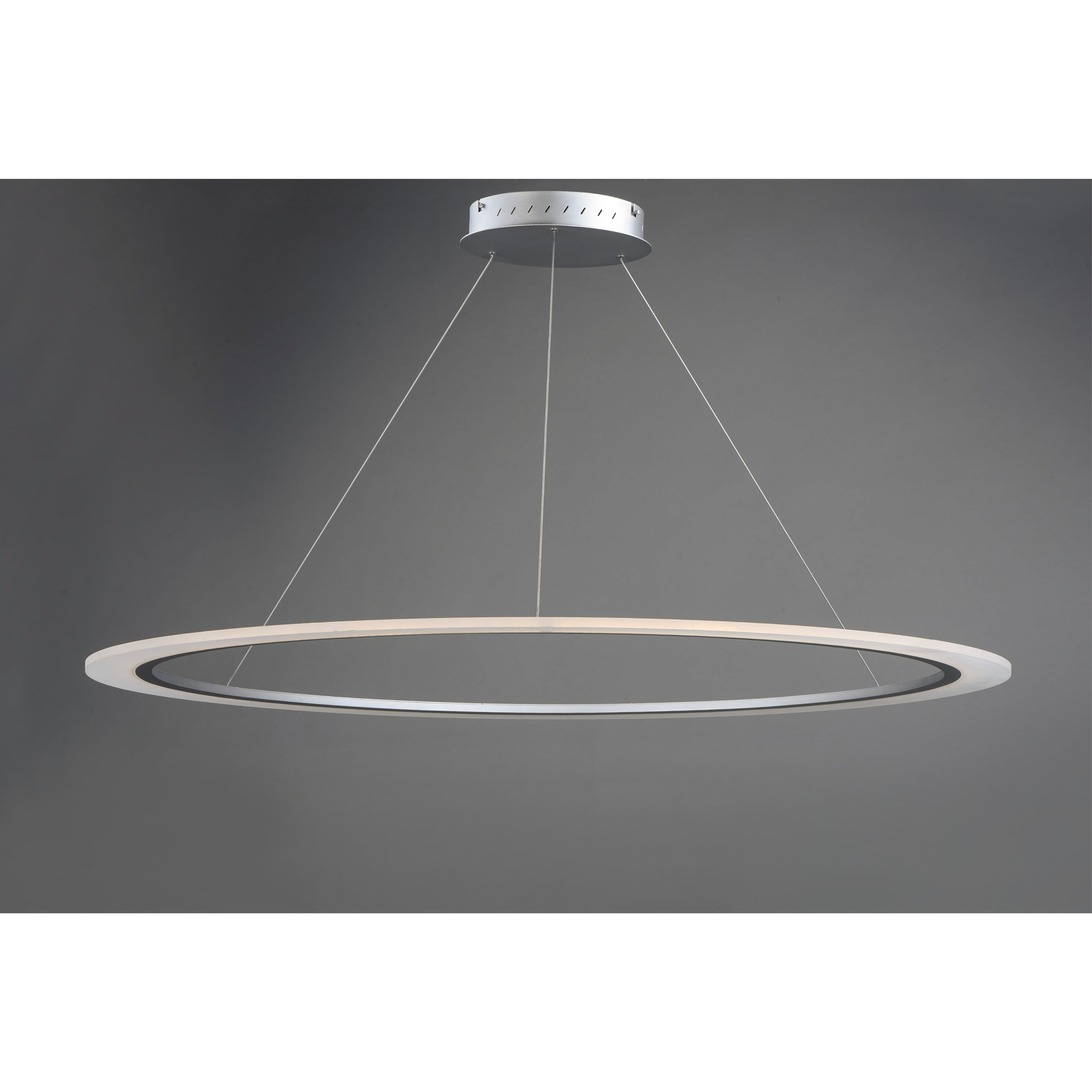 Saturn II LED LED 51.25 inch Matte Silver Entry Foyer Pendant Ceiling Light