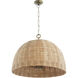 Artisan Series 3 Light 24 inch Artisan's Brass Pendant Ceiling Light