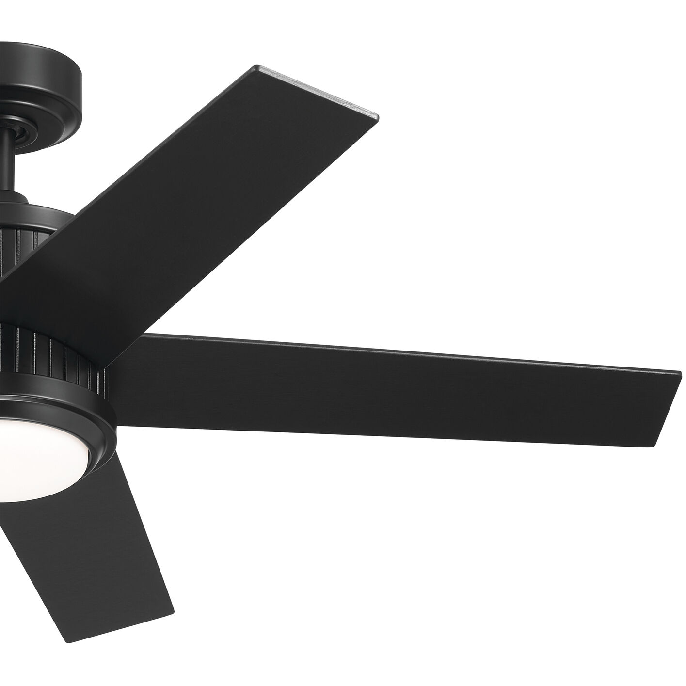 Brahm 48 inch Satin Black with Satin Black/Silver Blades Ceiling Fan